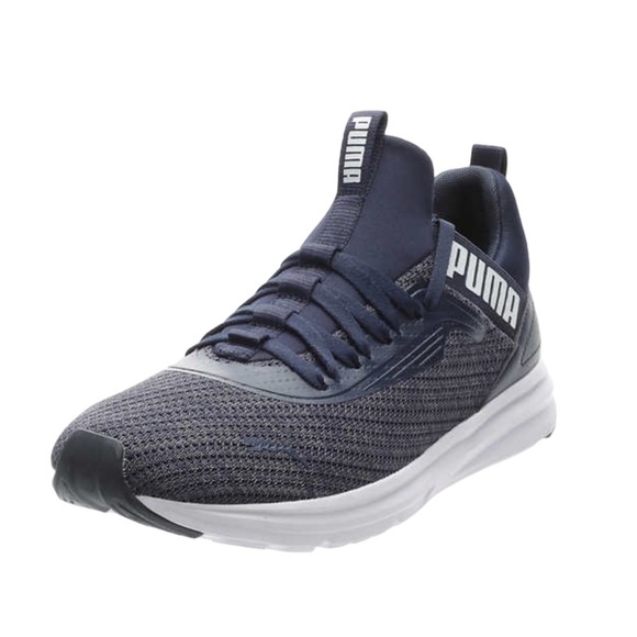 Men’s Puma 12 Navy Blue Enzo Woven Sneakers Shoes Softfoam Insole Lightweight - Picture 8 of 10